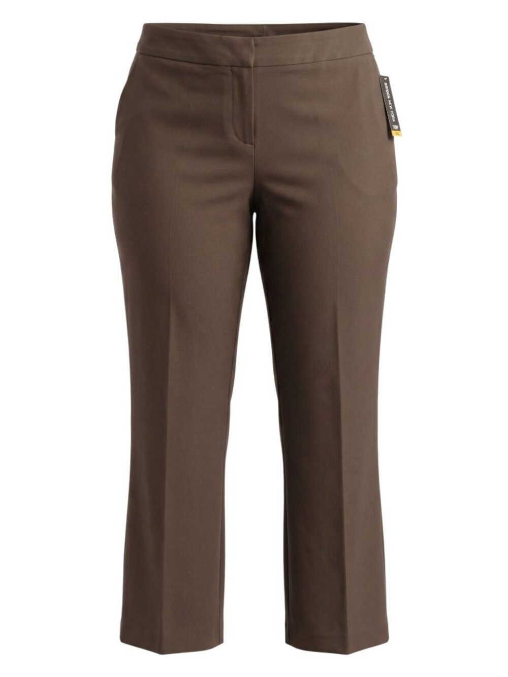 Briggs New York Womens Brown Straight Leg Dress Pants 16W NWT